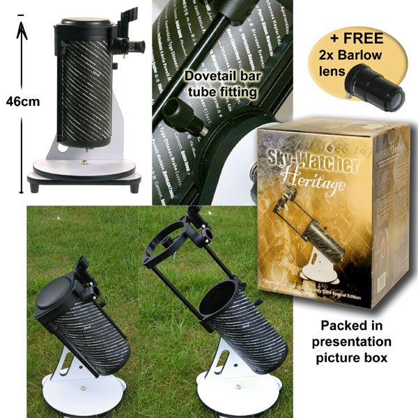 Heritage 130P FlexTube™ 130mm (5.1") f/650 Parabolic Dobsonian Telescope